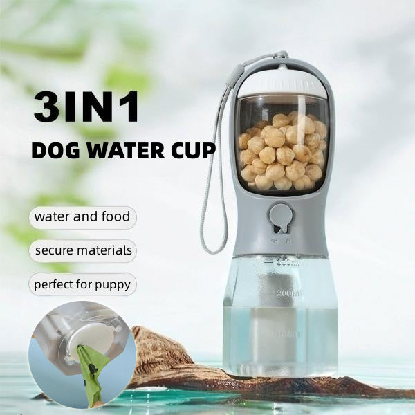 HydraPaw™ 3-in-1 Pet Travel Bottle
